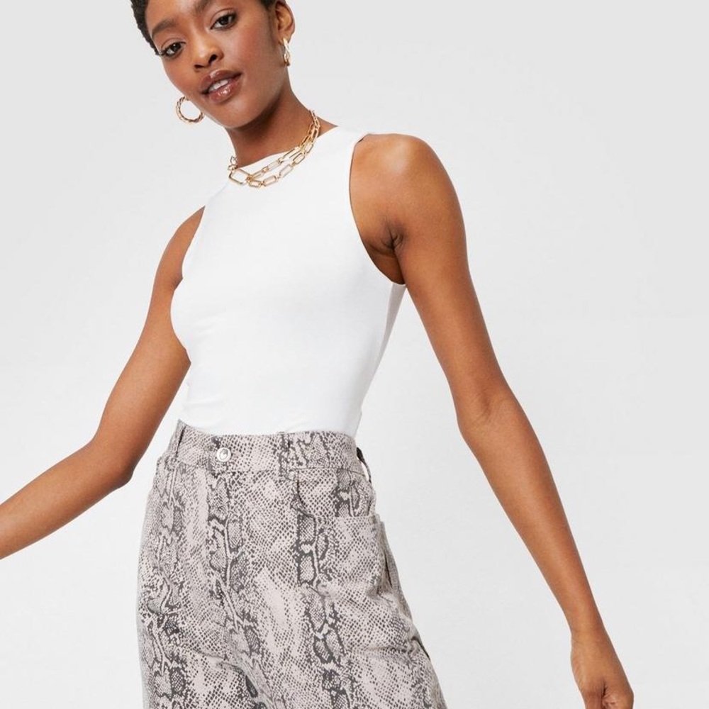 Nasty Gal High Leg Racerback Bodysuit